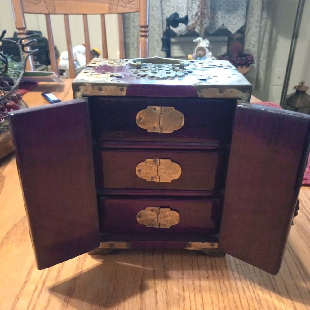 Antique 1700s authentic jade jewelery box - Picture 4 of 16